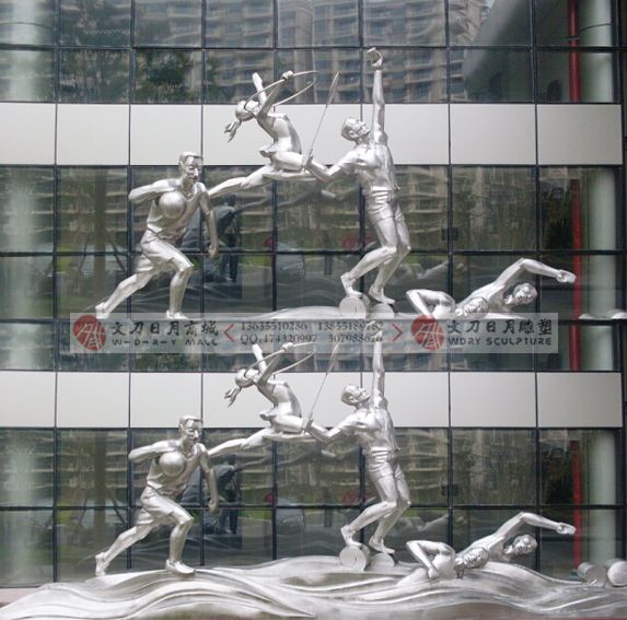 不锈钢雕塑 合肥雕塑厂 校园文化雕塑